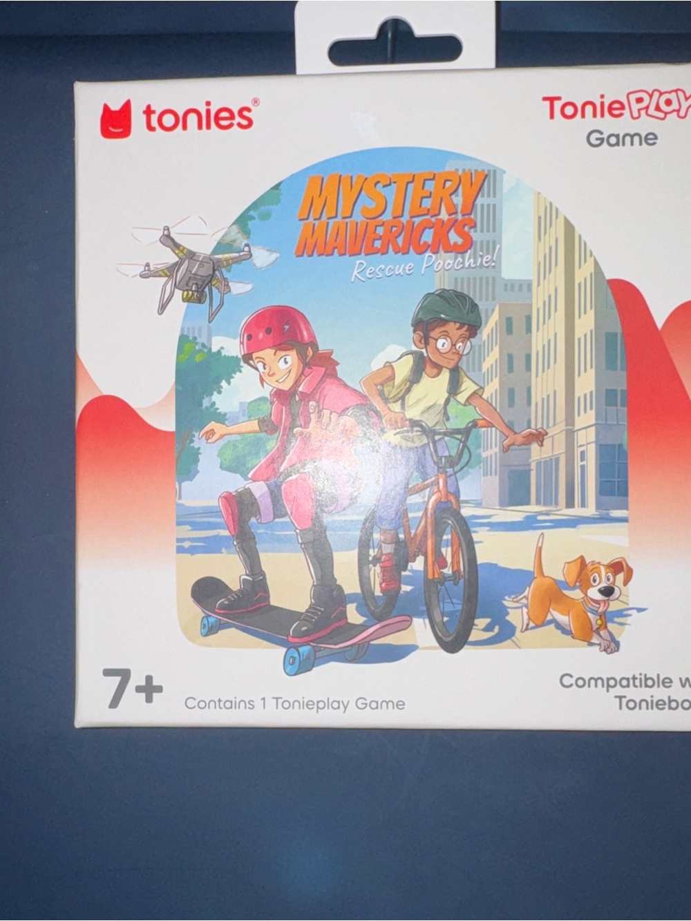 Tonies Mystery Mavericks Rescue Poochie Game - White/Red Packaging